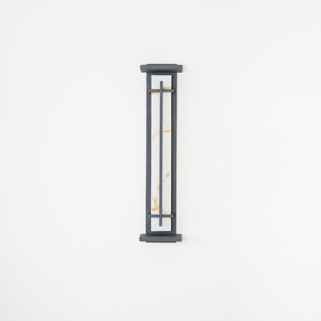 Ray Square Outdoor Wall Light Imitation Alabaster Waterproof