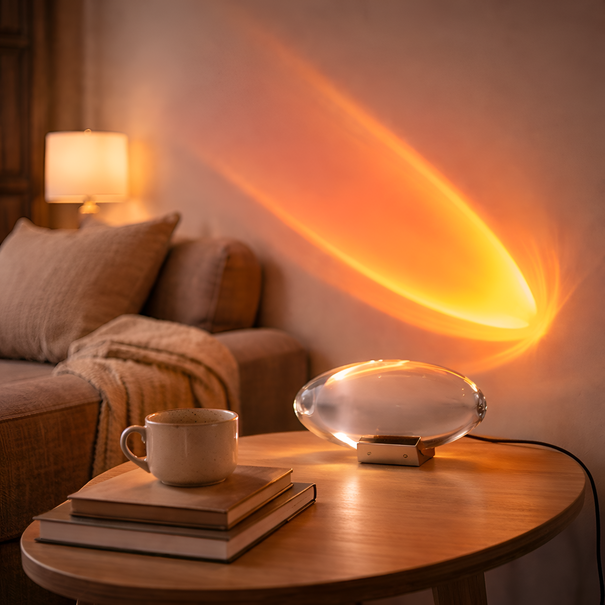 Zephyros - Eye of the Sky LED Crystal Table Lamp