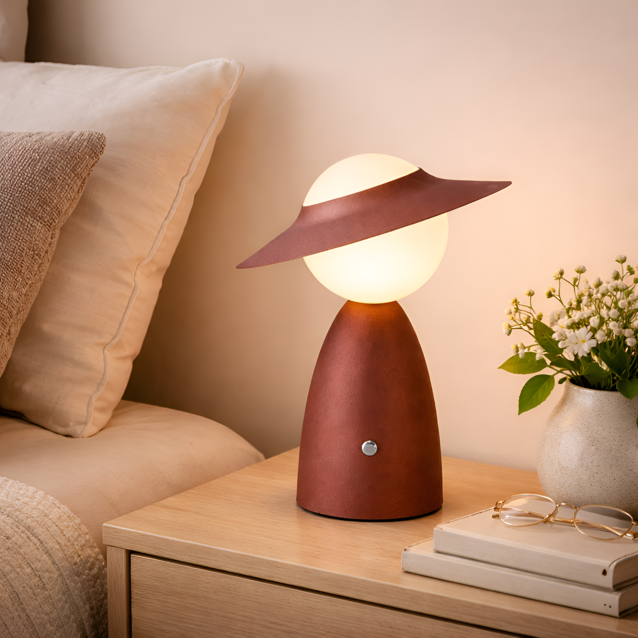 Isaac - Table Lamp with Wireless Charging and Warm Light