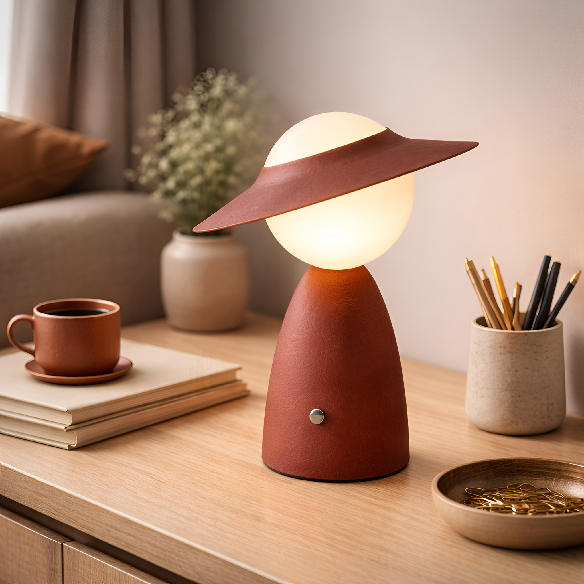 Isaac - Table Lamp with Wireless Charging and Warm Light