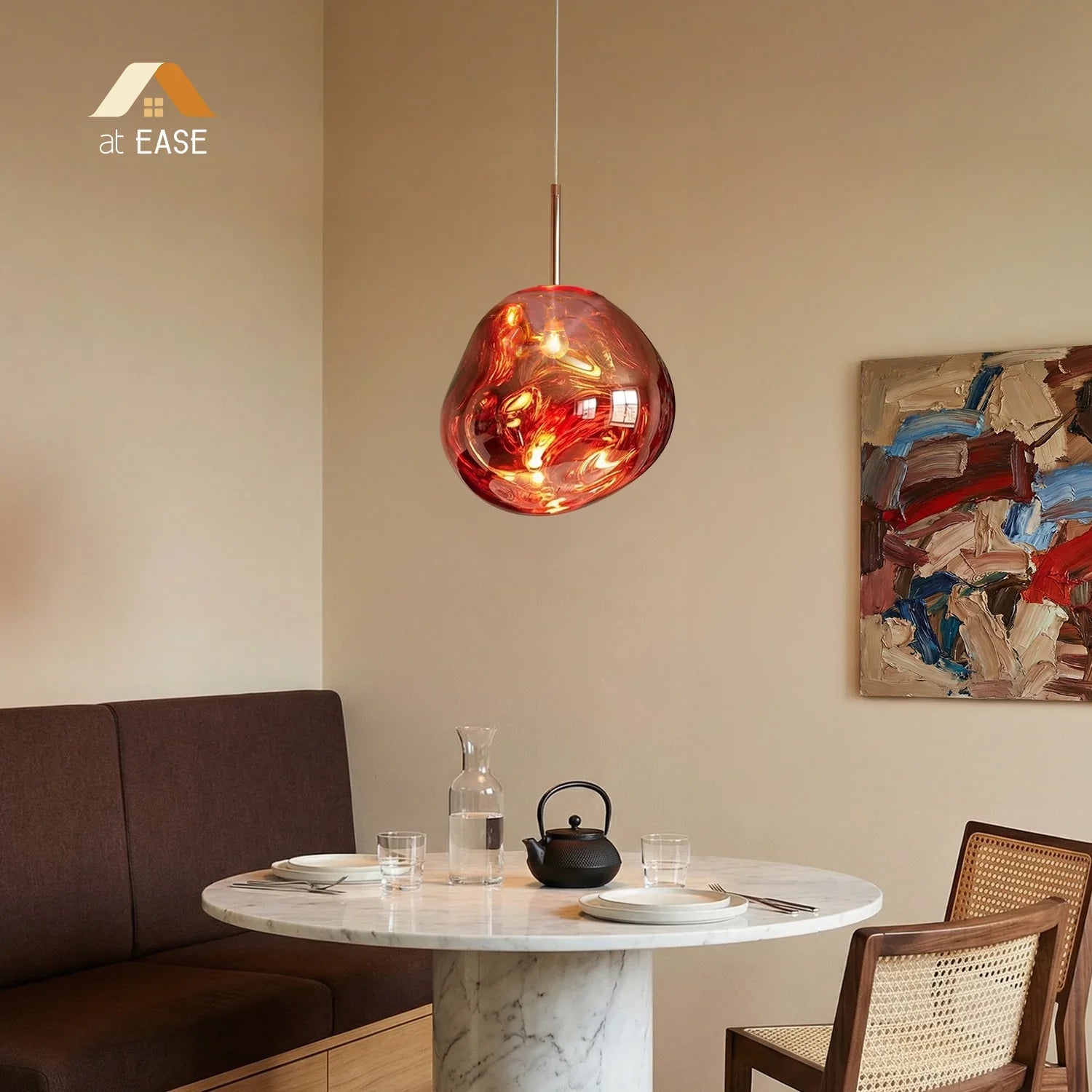 Thelma Minimalist Artistic Lava Melt Pendant Light