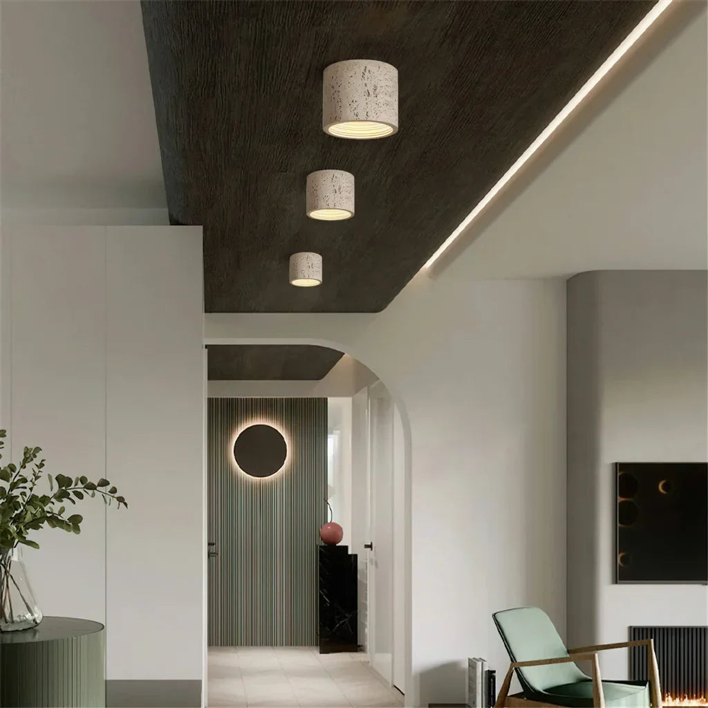 Vaelis Wabi-Sabi Cylindrical Ceiling Lamp