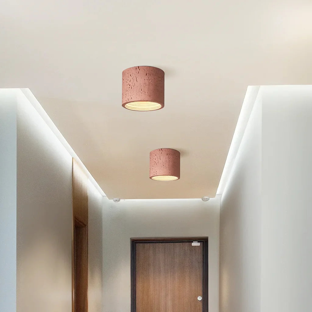 Vaelis Wabi-Sabi Cylindrical Ceiling Lamp