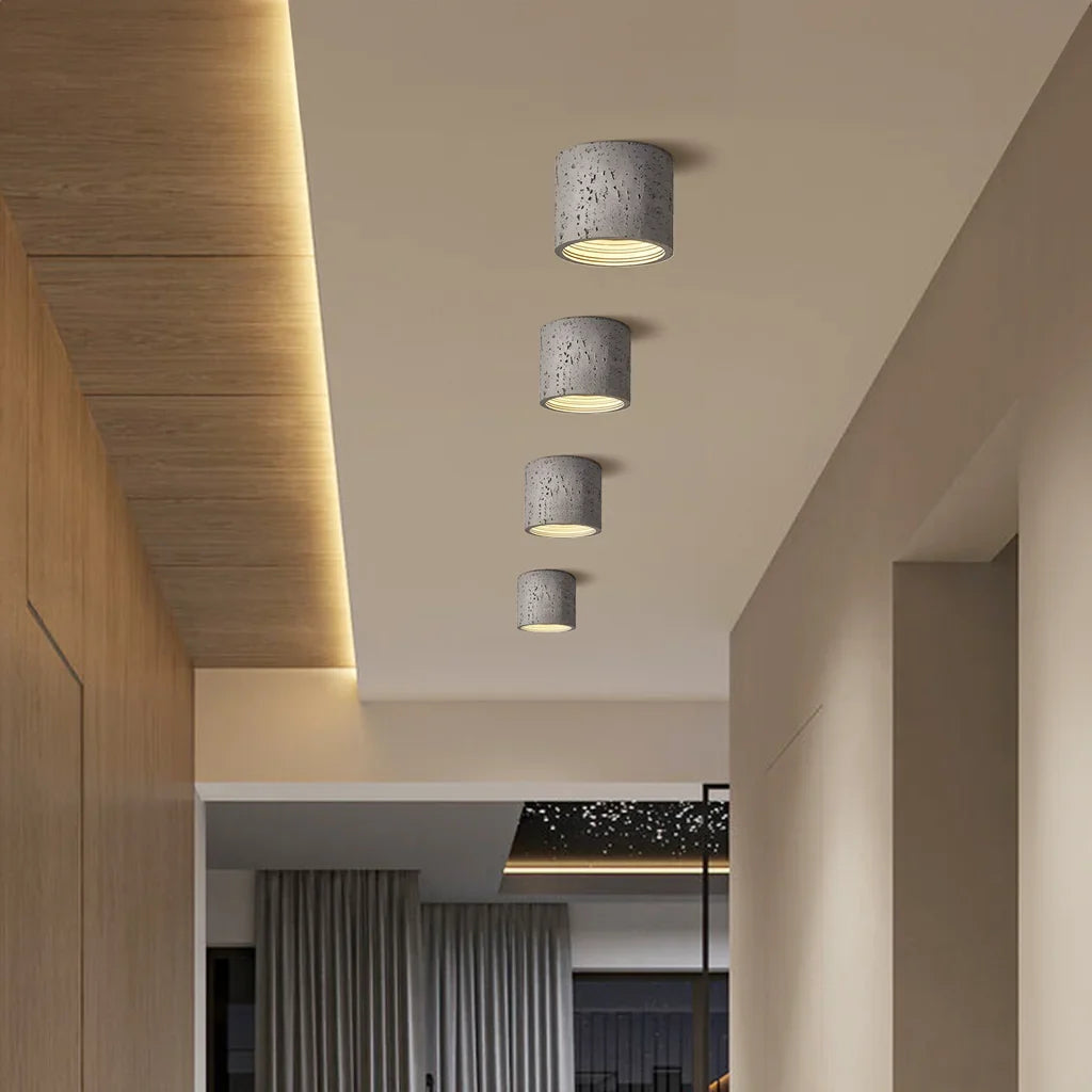 Vaelis Wabi-Sabi Cylindrical Ceiling Lamp