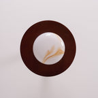 Muto Ceiling Light Walnut Color & White Imitation Alabaster