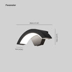 Nordic Arc Metal LED Waterproof Outdoor Wall Light