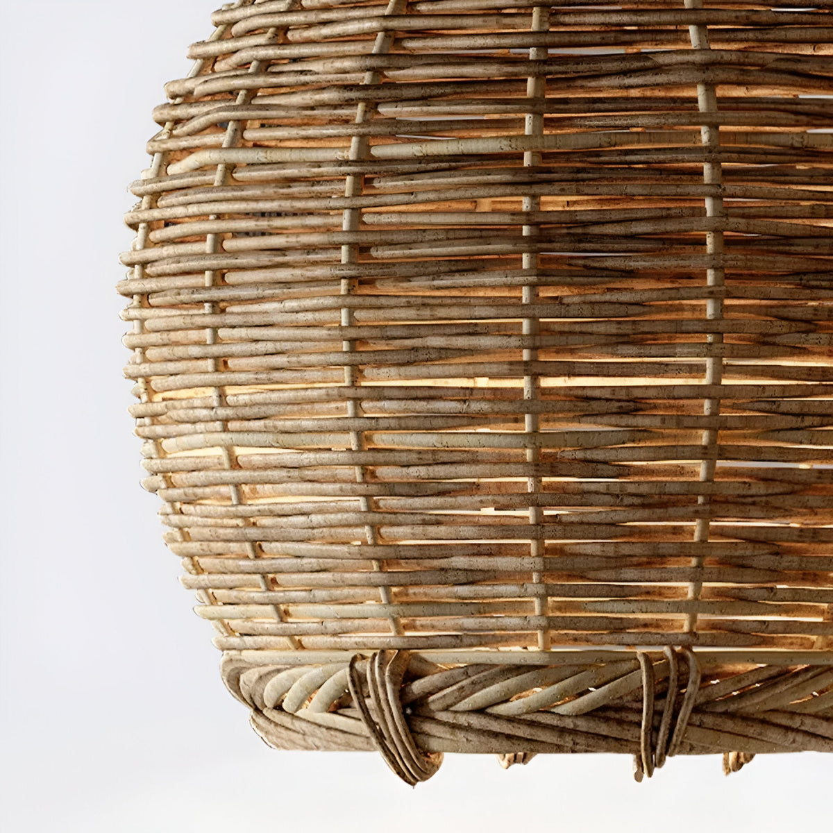 Wabi-Sabi Style Boho Rattan Pendant Light