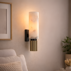Caelum - Marble LED Wall Sconce Copper Indoor Light