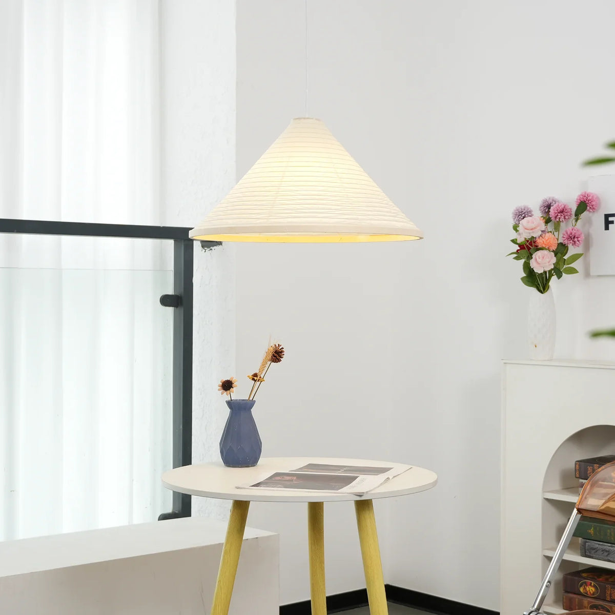 Shoto Serenity Washi Paper Japandi Pendant Light