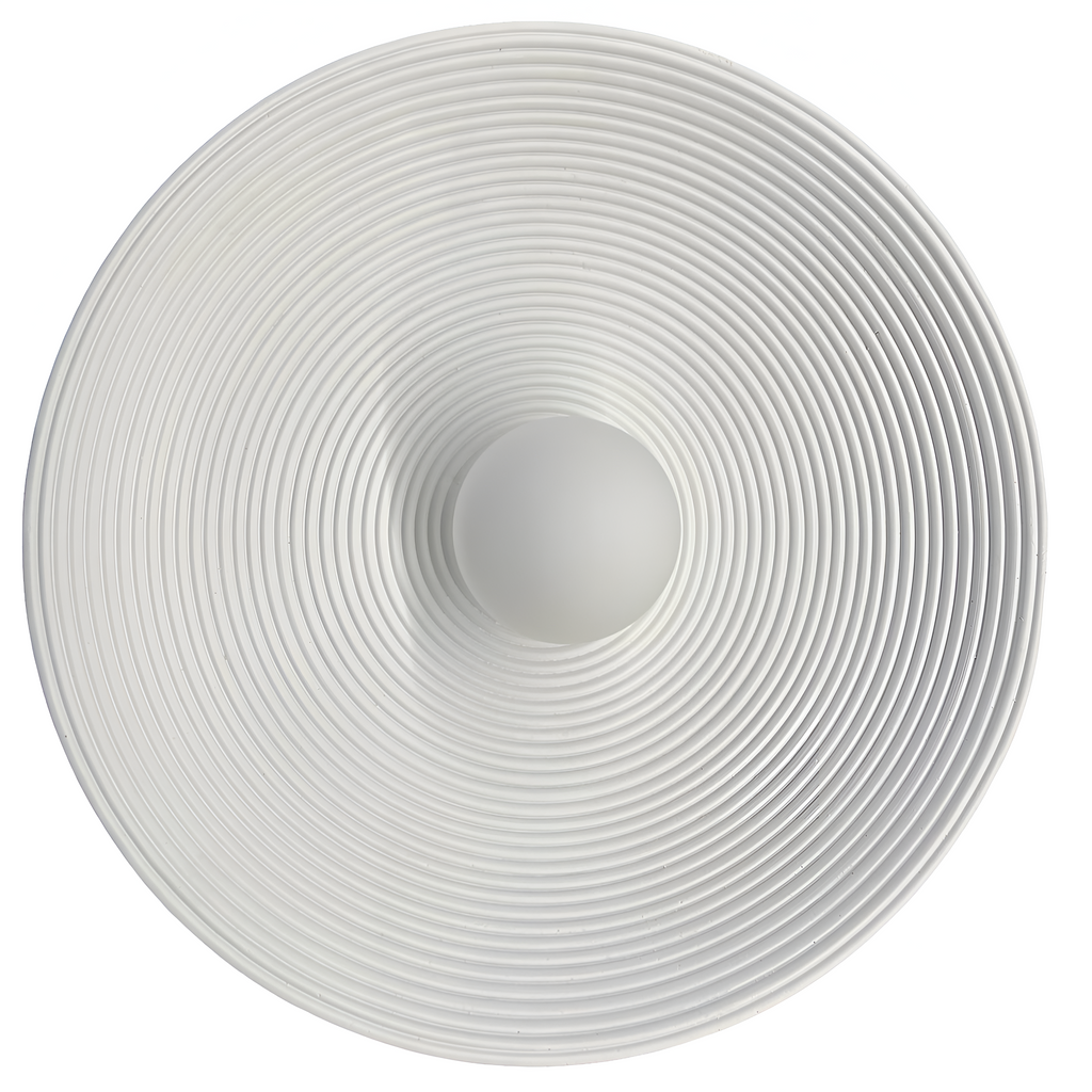 Retro Resin Ceramic-style Round Wall Sconce LED 1-light
