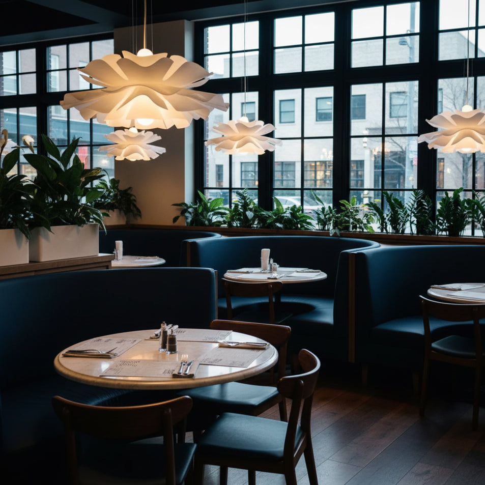 White Lotus Pendant Light