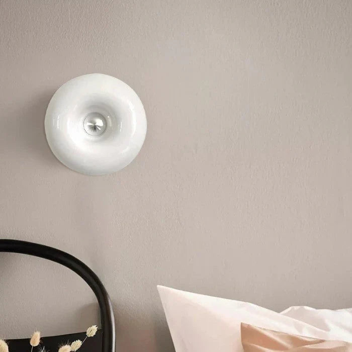 LED Wall Lamp "Donut" – Designer Lighting Fixture with a Light Halo Effect