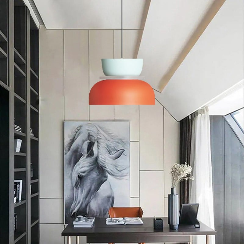 Irina Colorful Bowl Shade Pendant Light