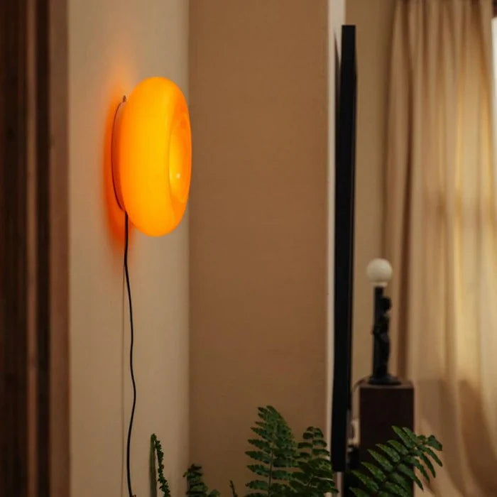 LED Wall Lamp "Donut" – Designer Lighting Fixture with a Light Halo Effect