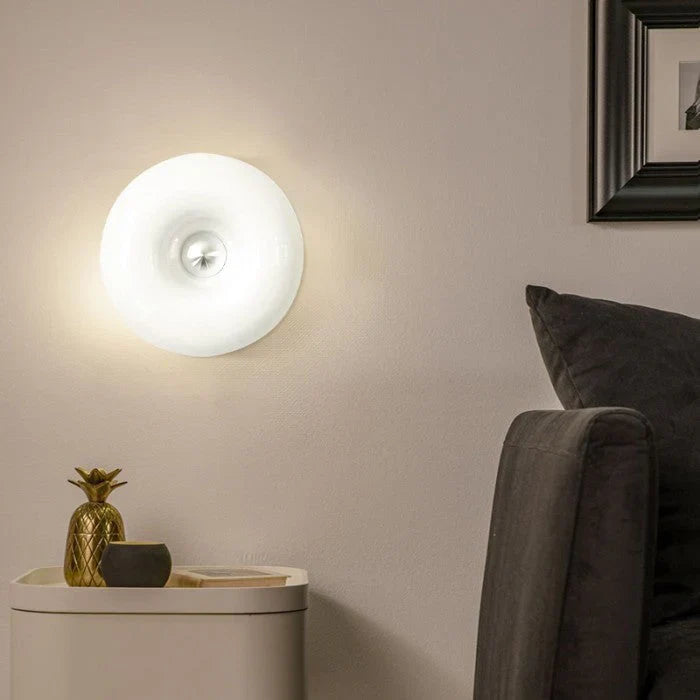 LED Wall Lamp "Donut" – Designer Lighting Fixture with a Light Halo Effect
