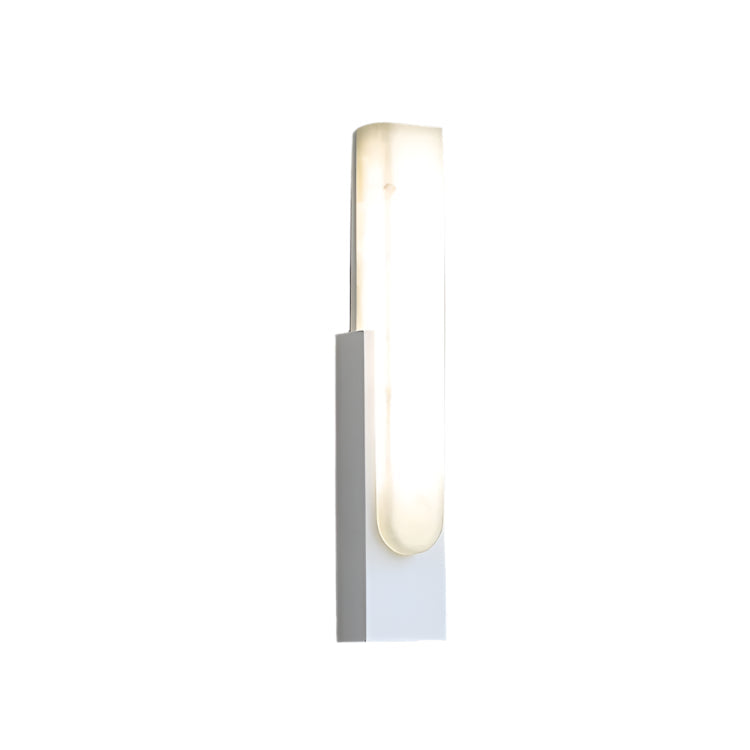 Agatha Modern Artificial Alabaster Minimalist Wall Light