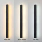 Edge Ripple Minimalist Linear Waterproof Outdoor Light