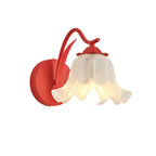 French Flower Vintage Acrylic Wall Light