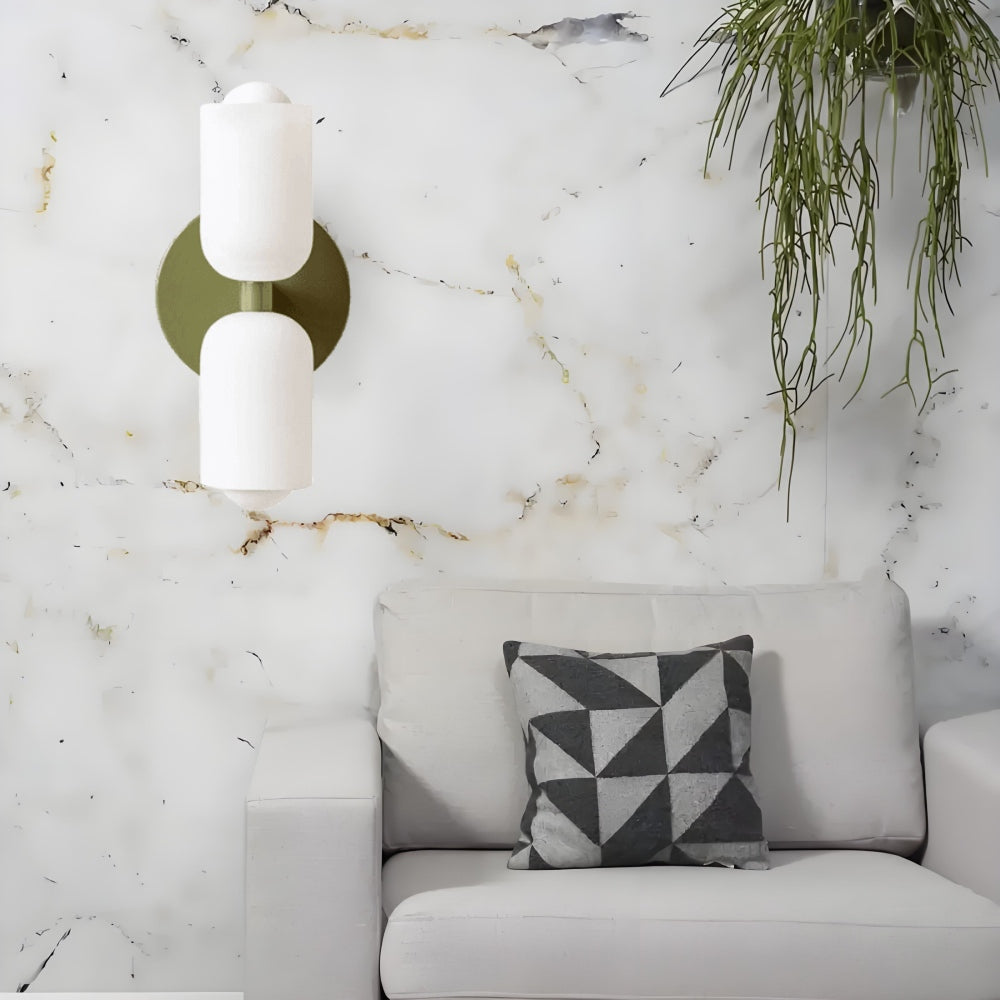 Elegance Cream Acrylic Metal Base Minimalist Wall Light