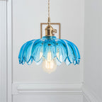 Fay Rustic Tulip Glass Pendant Light