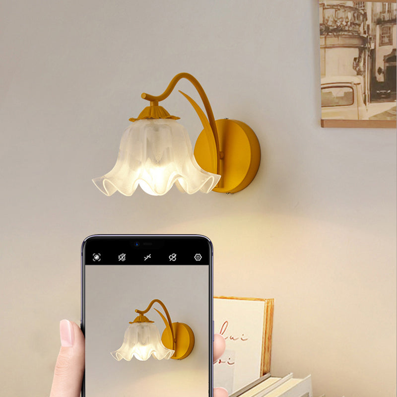 French Flower Vintage Acrylic Wall Light
