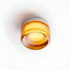 Nordic Luminous Dimple Glass Modern Wall Light