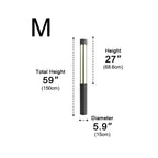 Cylinder LED Black Modern Outdoor Post Lights Street Light