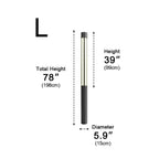 Cylinder LED Black Modern Outdoor Post Lights Street Light