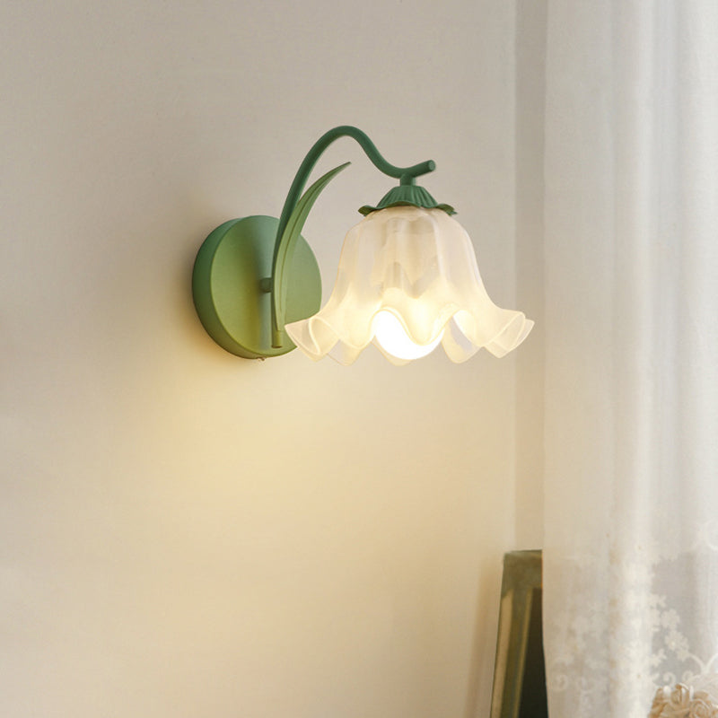 French Flower Vintage Acrylic Wall Light