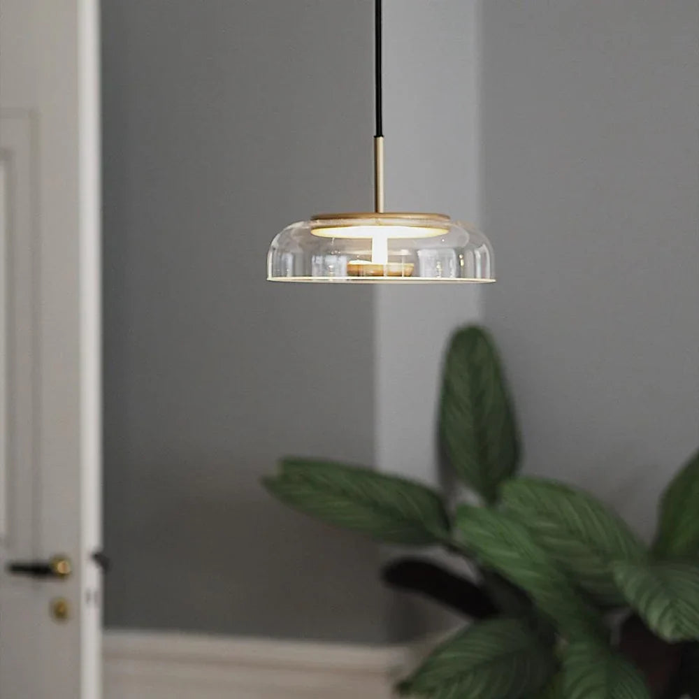 Modern Pendant Lamp with Glass Shade