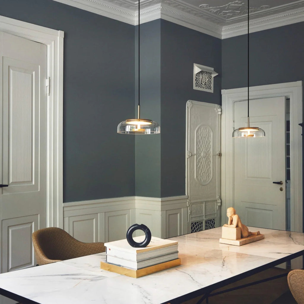Modern Pendant Lamp with Glass Shade