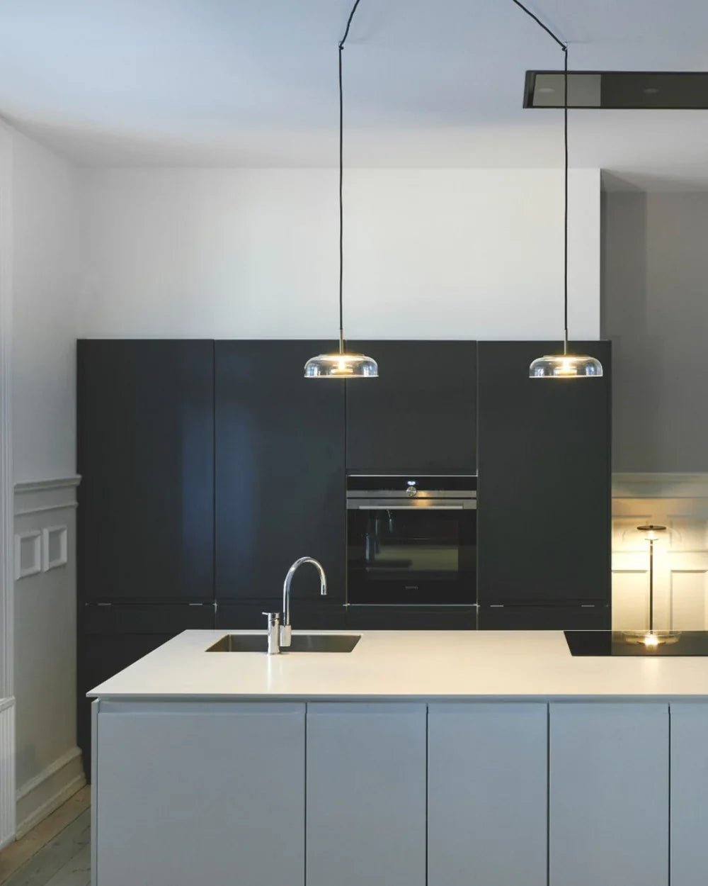 Modern Pendant Lamp with Glass Shade