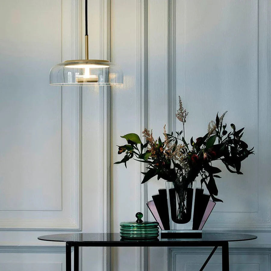 Modern Pendant Lamp with Glass Shade