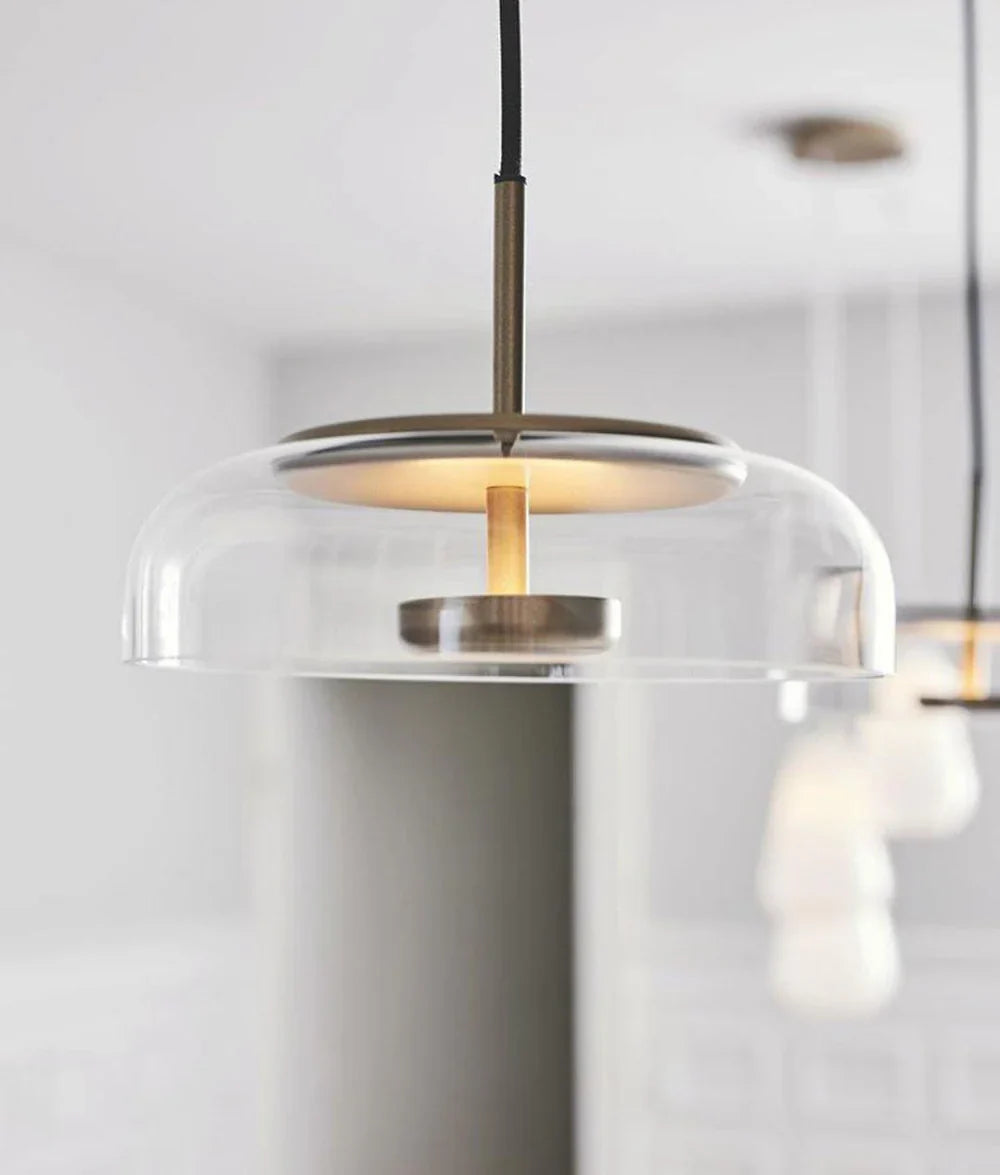Modern Pendant Lamp with Glass Shade