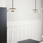Modern Pendant Lamp with Glass Shade