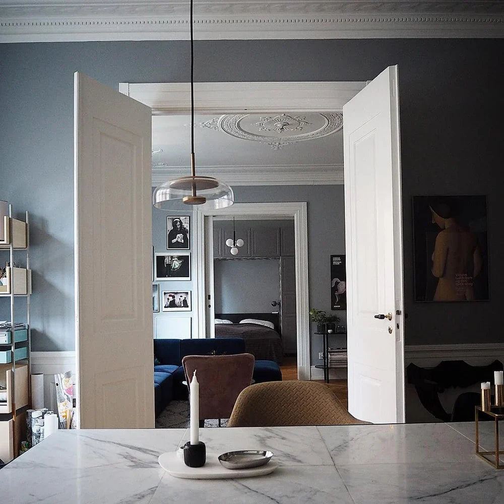 Modern Pendant Lamp with Glass Shade