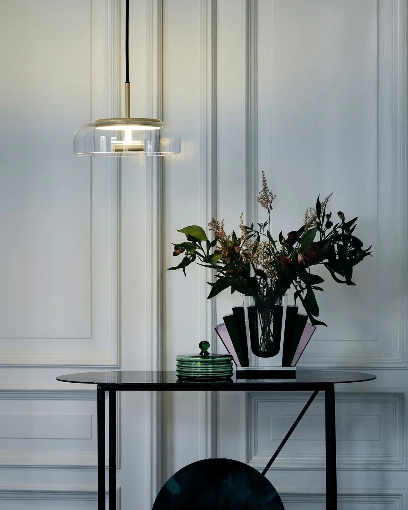 Modern Pendant Lamp with Glass Shade