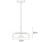 Modern Pendant Lamp with Glass Shade