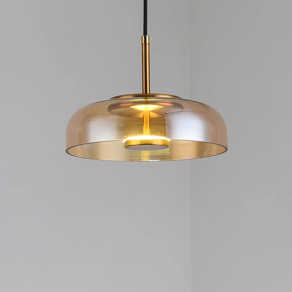 Modern Pendant Lamp with Glass Shade