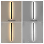 Edge Ripple Minimalist Linear Waterproof Outdoor Light
