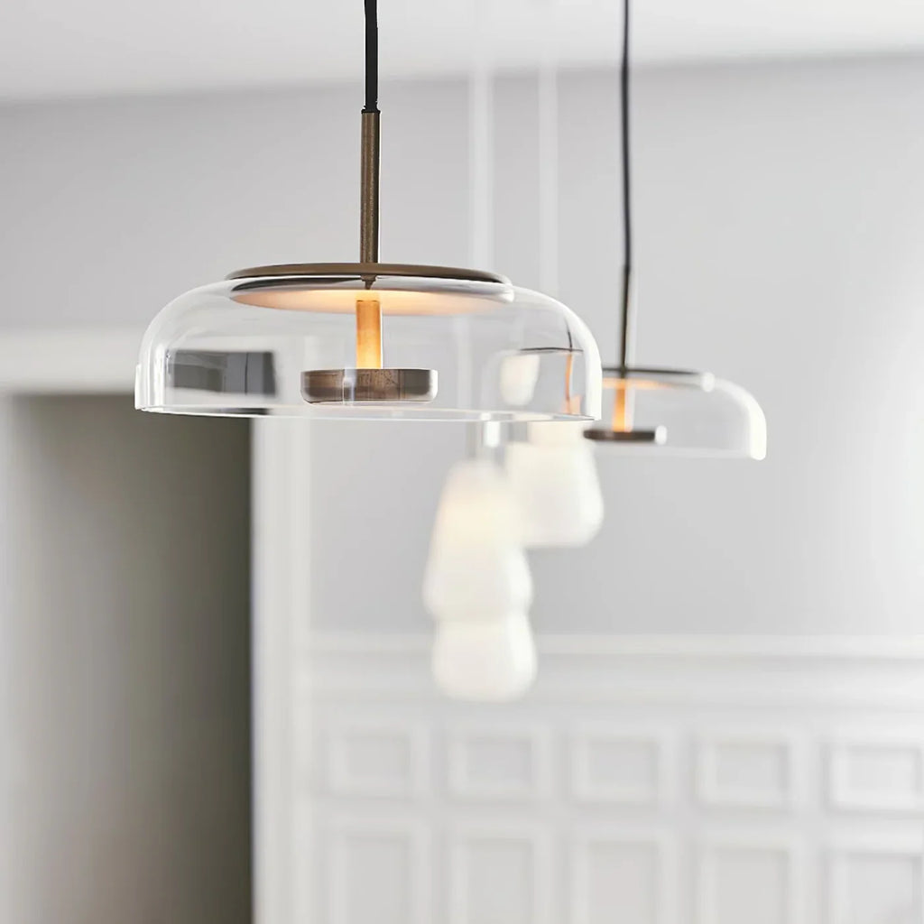 Modern Pendant Lamp with Glass Shade