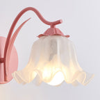 French Flower Vintage Acrylic Wall Light