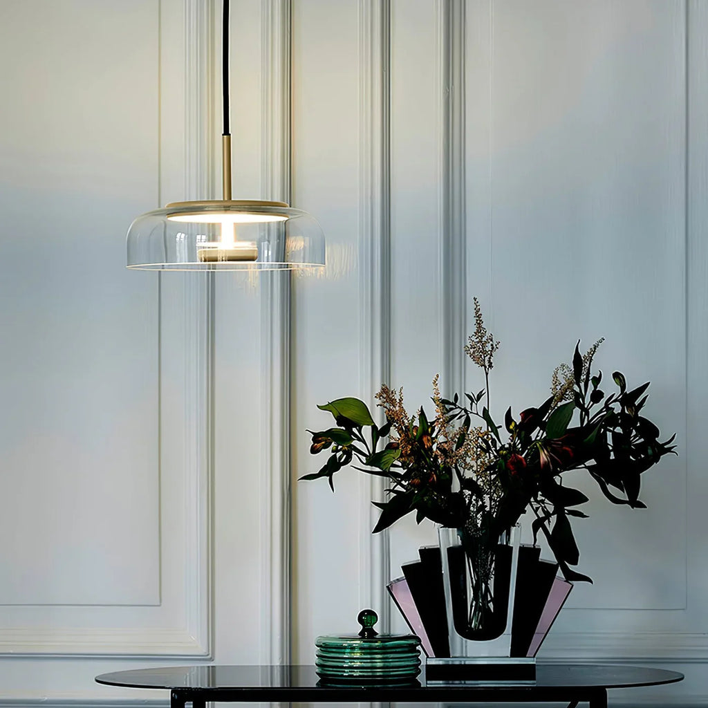 Modern Pendant Lamp with Glass Shade