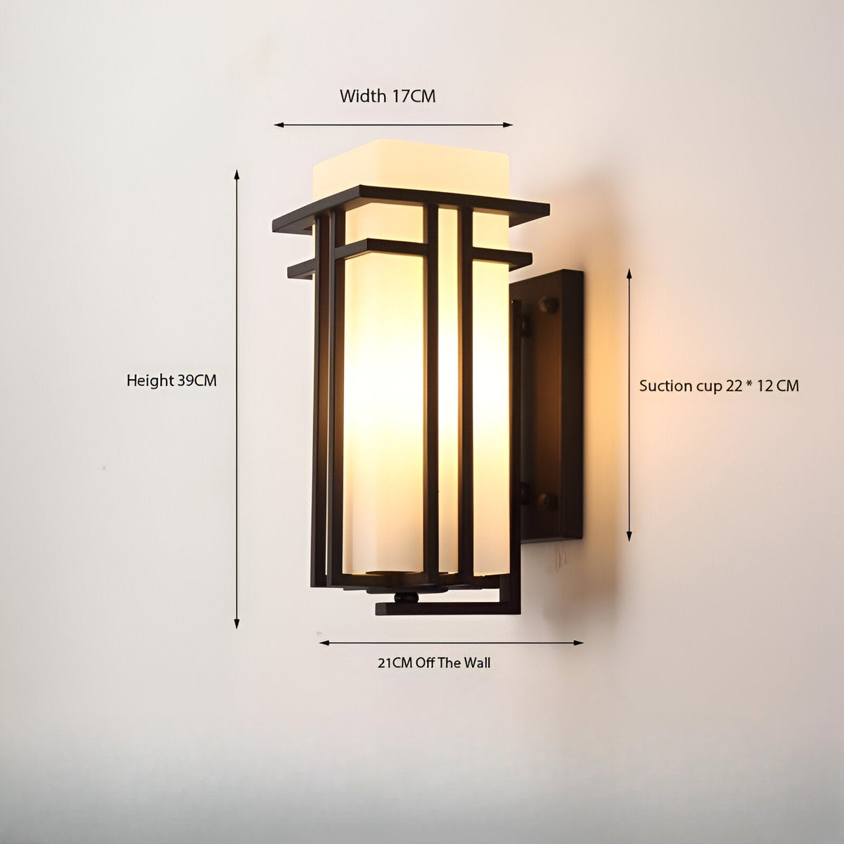 Krajewski Retro Industrial Glass Outdoor Wall Light