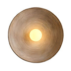 Retro Resin Ceramic-style Round Wall Sconce LED 1-light