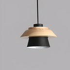 Macaroon Nordic Wood Color Pendant Light