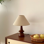 Olivia Vintage Solid Wood Table Lamp