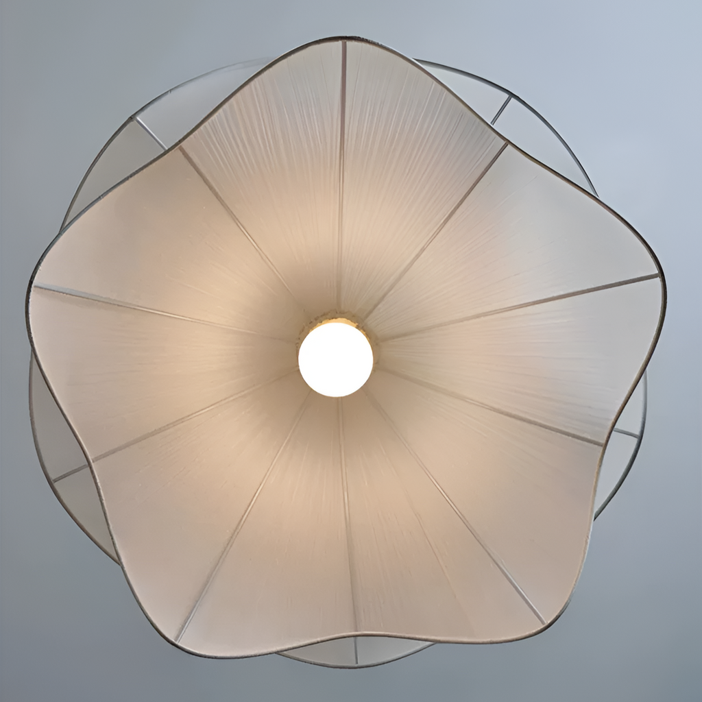 Radiance of Serenity Fabric Japandi Pendant Light