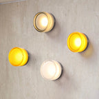 Nordic Luminous Dimple Glass Modern Wall Light