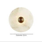 Alabaster Radiance Minimalist Elegance Wall Lamp